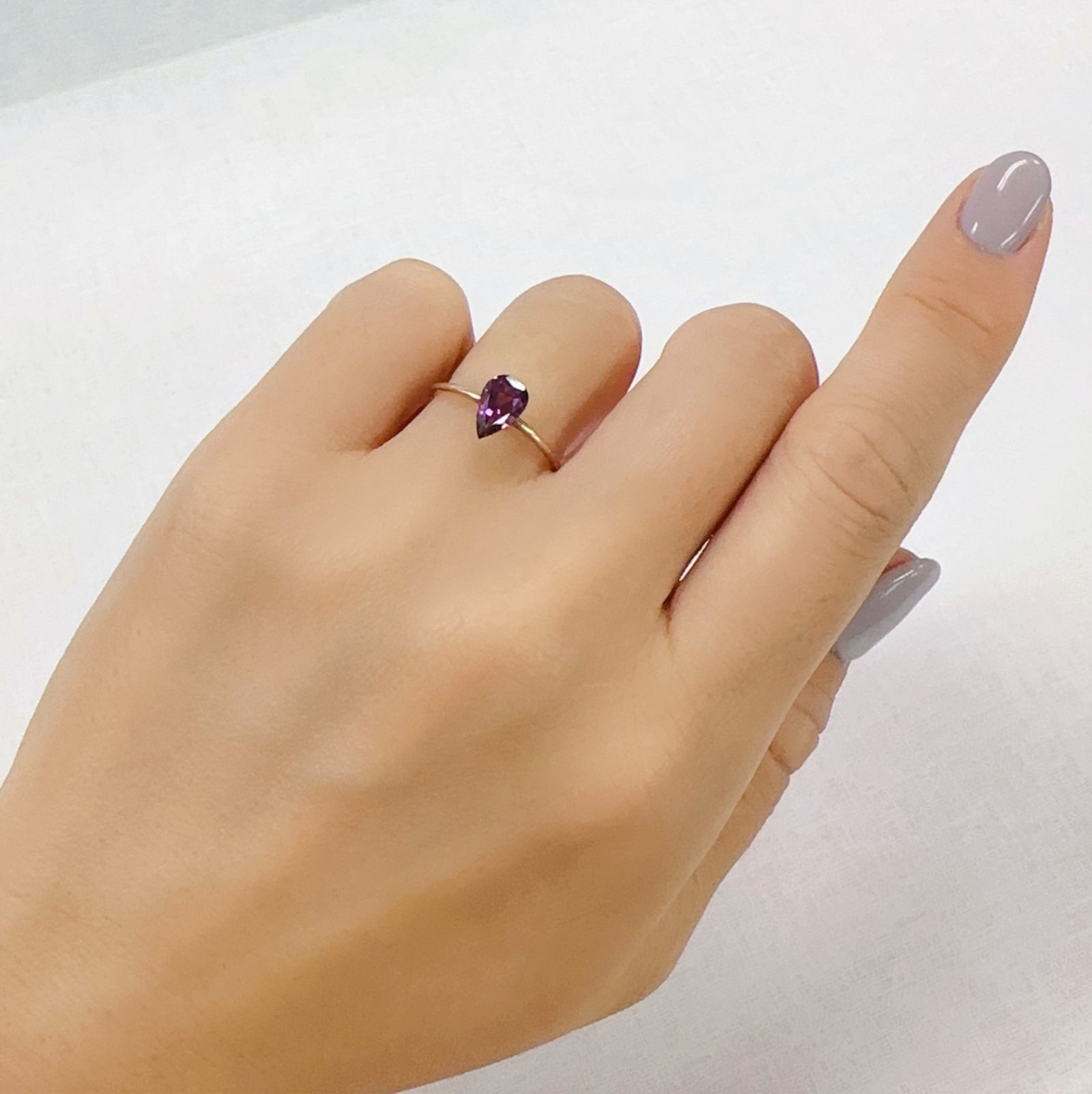 グレープガーネット ブラジル産 0.92ct [250823168]7.8x5mm前後