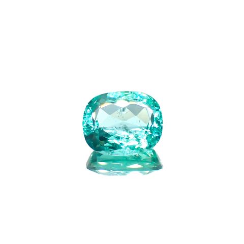 パライバトルマリン(宝石名トルマリン/別名パライバ・トルマリン)ブラジル産 1.40ct GIA鑑付[231224823]8.09x6.65mm前後