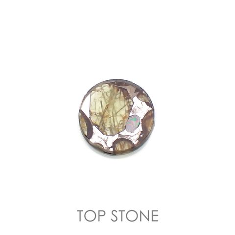 パラサイト隕石Sericho トリプレット 発見地：ケニア 3.67ct[220114148]12x12mm前後