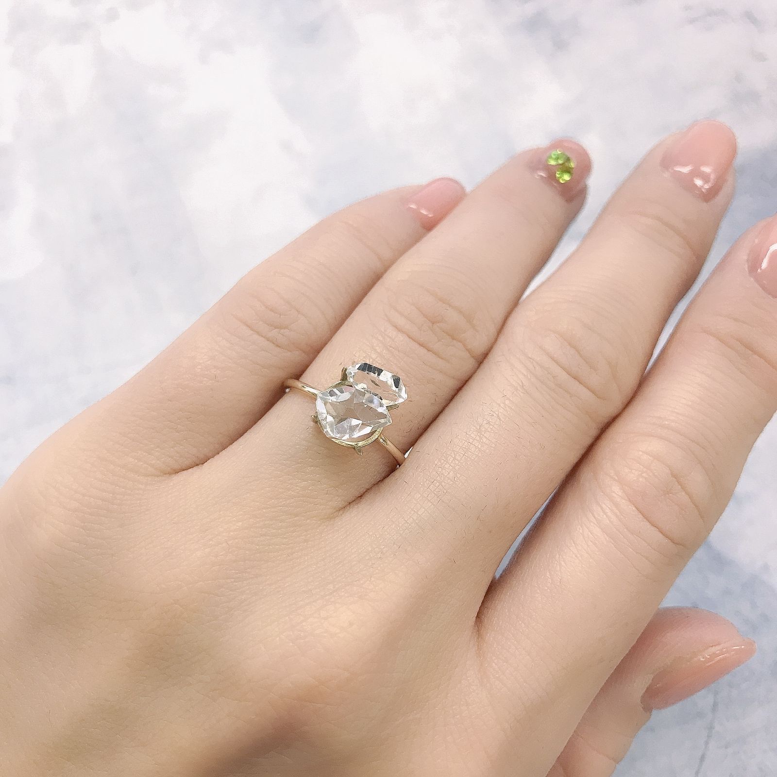 ハーキマーダイヤモンド 原石 アメリカ・ニューヨーク州産 2.57ct[220115432]10x9.7mm前後
