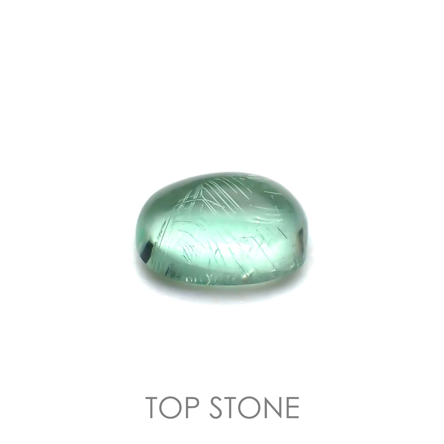 フローライト フルオレッセンス(宝石名フルオライト)イギリス・ロジャリー鉱山産 0.64ct 識別済[211113773]5.9x4.2mm前後