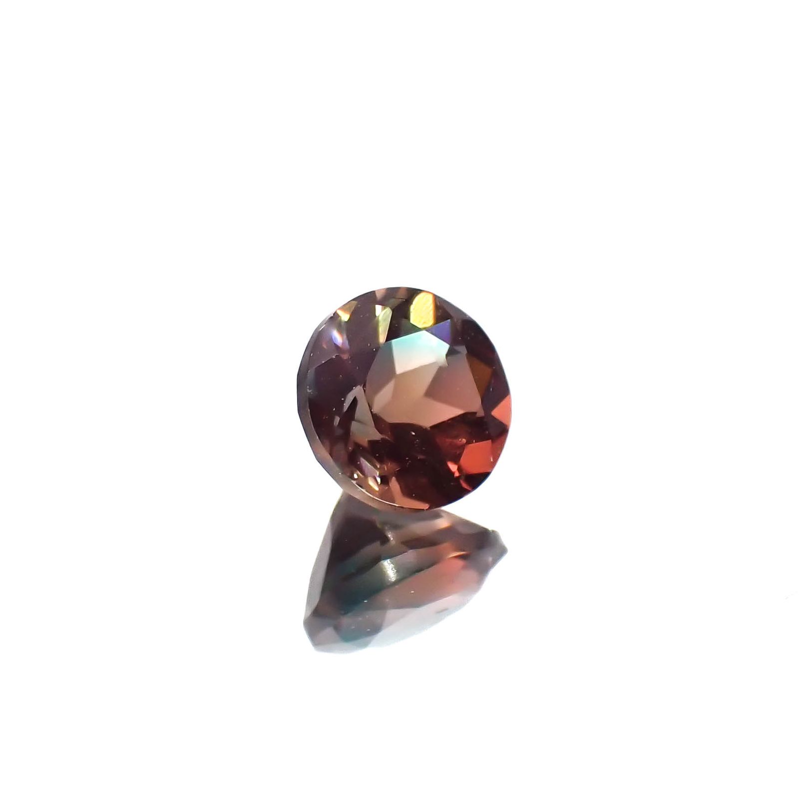 バイカラーアンデシン モンゴル産 0.50ct[230421488]4.9x4.9mm前後