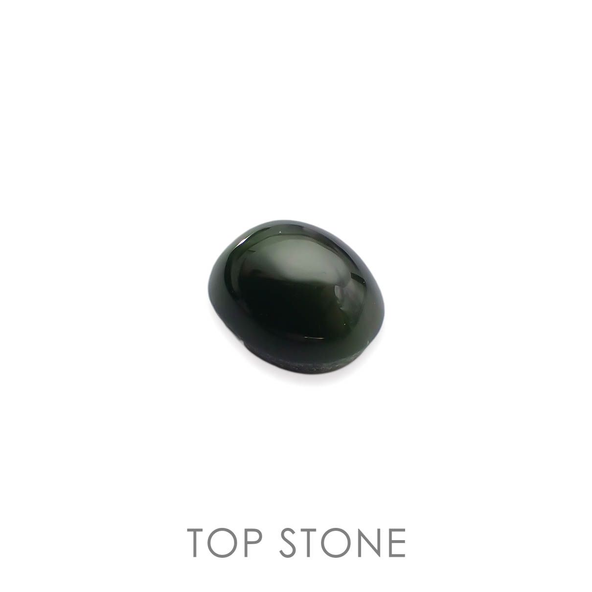 ダイオプサイドキャッツアイ(宝石名ダイオプサイト・キャッツアイ)ロシア産 4.364ct ソ付(CGL)[230120304]9.9x8.1mm前後