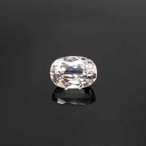 イエロースポジュミン(宝石名スポジュミン) アフガニスタン産 5.09ct 識別済[250711458]11.4×7.9mm前後