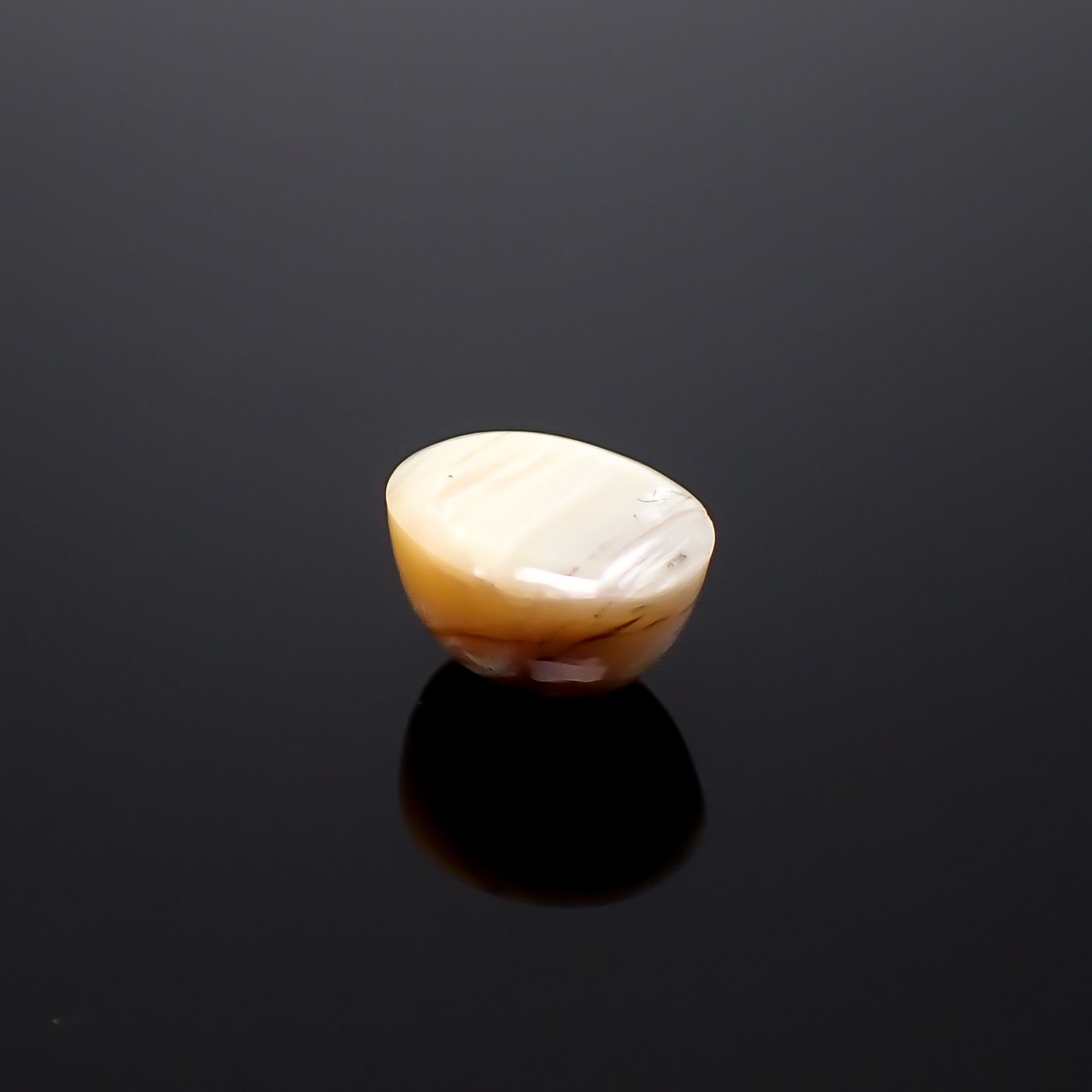 オパールキャッツアイ ブラジル・バイーア州産 4.32ct / 11.3x9.4mm前後 [260933096]