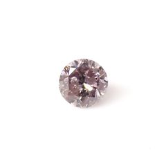 ピンクダイヤモンド(宝石名ダイアモンド I-1/FANCY BROWNISH PURPLISH PINK) 0.084ct ソ付(CGL)[230120136]2.68x2.73mm前後