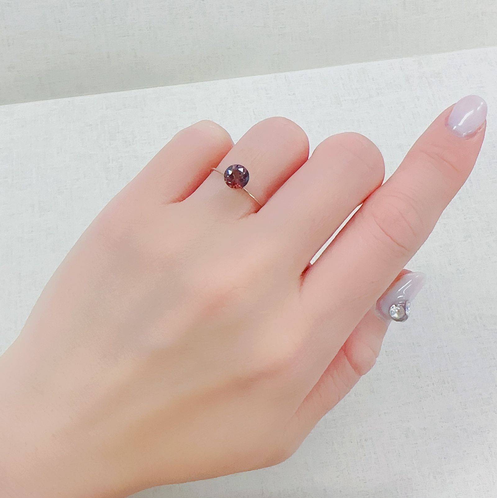 バイカラーアンデシン モンゴル産 0.85ct[230421490]6x6mm前後