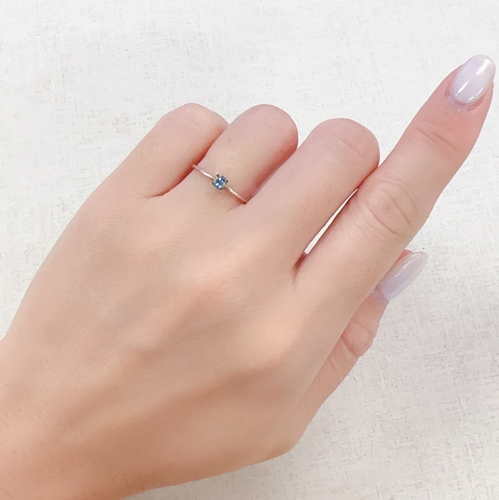 ブルーコーネルピン(宝石名コーネルピン)タンザニア産 0.11ct 識別済[230722857]3.3x2.5mm前後