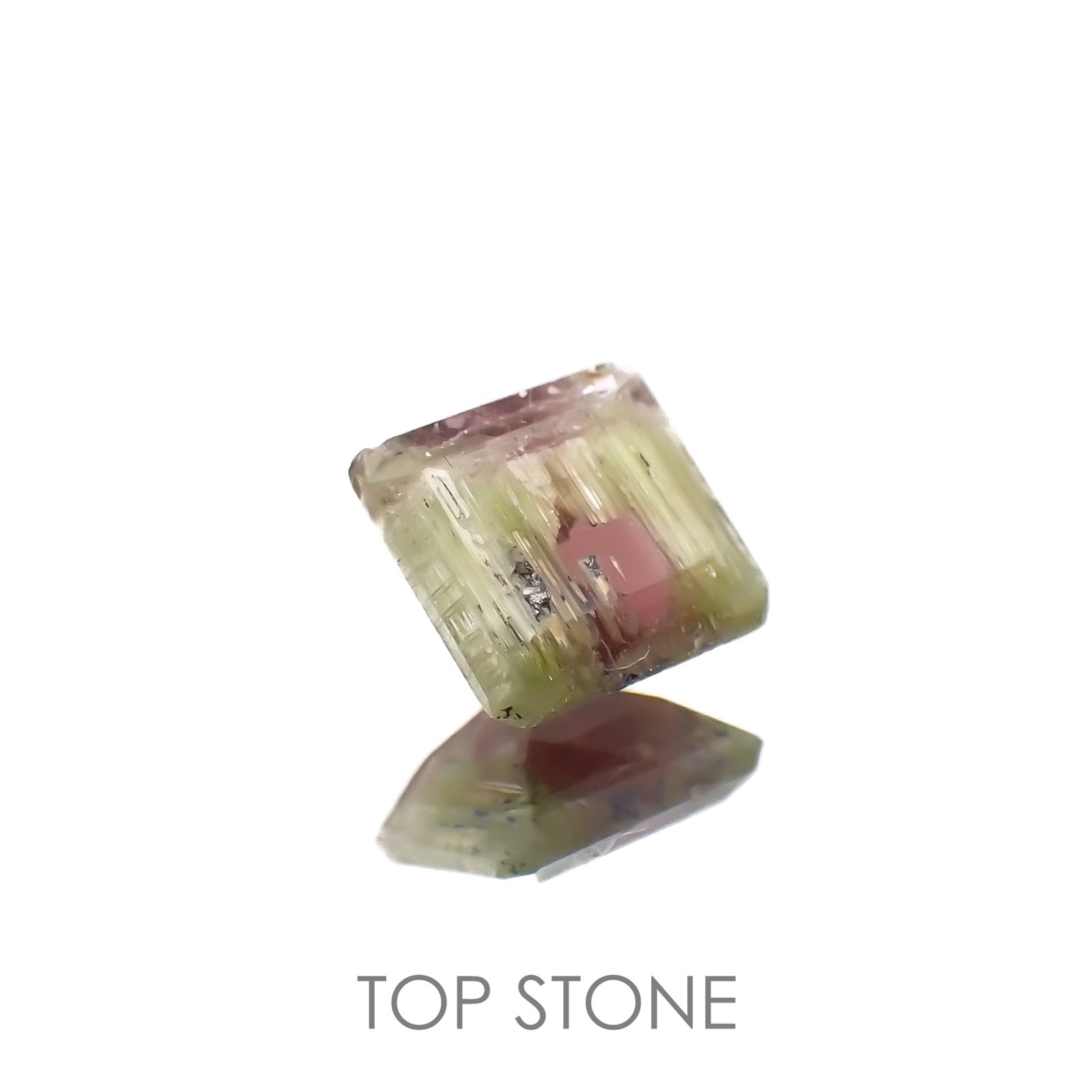 ゼブラトルマリン ブラジル産 1.18ct[220716935]6.4x6.6mm前後