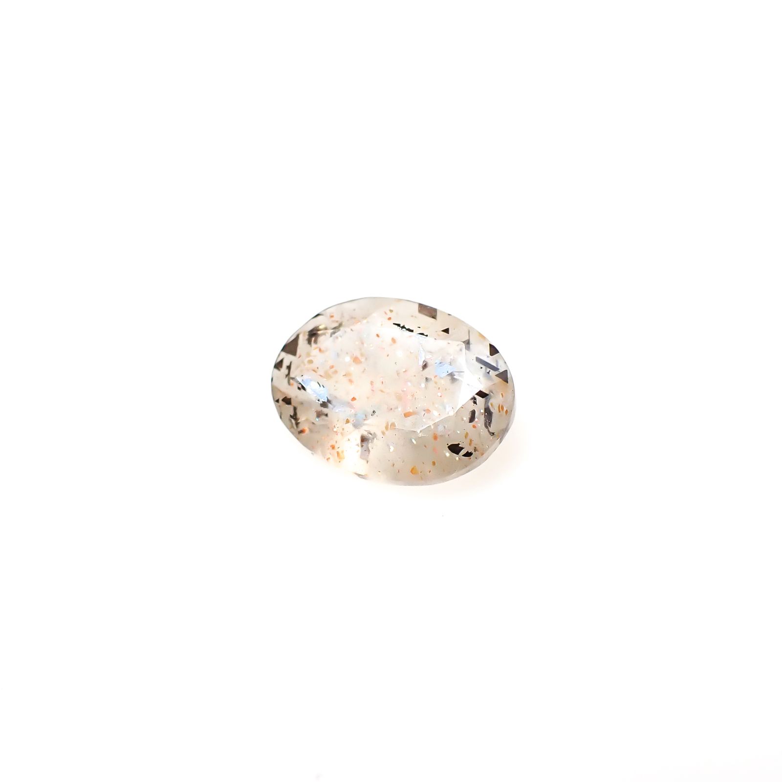 レインボーラティスサンストーン オーストラリア産 1.87ct [250229851]10.6x7.8mm前後