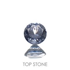グレイッシュブルースピネル(宝石名スピネル)ビルマ/マダガスカル産 0.43ct 識別済[220817436]4.5x4.5mm前後