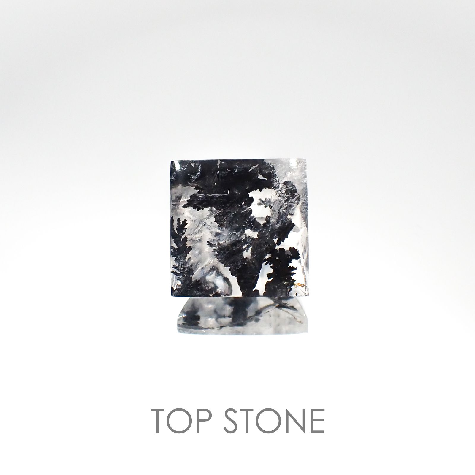 デンドリチッククォーツ ブラジル産 ルース 8.18ct[20084942]12.1×12.1mm前後