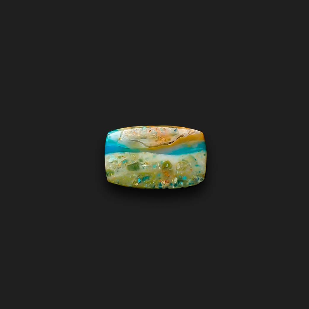 ブルーオパール ペルー産 5.85ct [250330137]15.6x10mm前後