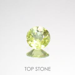 パロットクリソベリル(宝石名クリソベリル)インド産 0.39ct 識別済[220114507]4.9x4.9mm前後