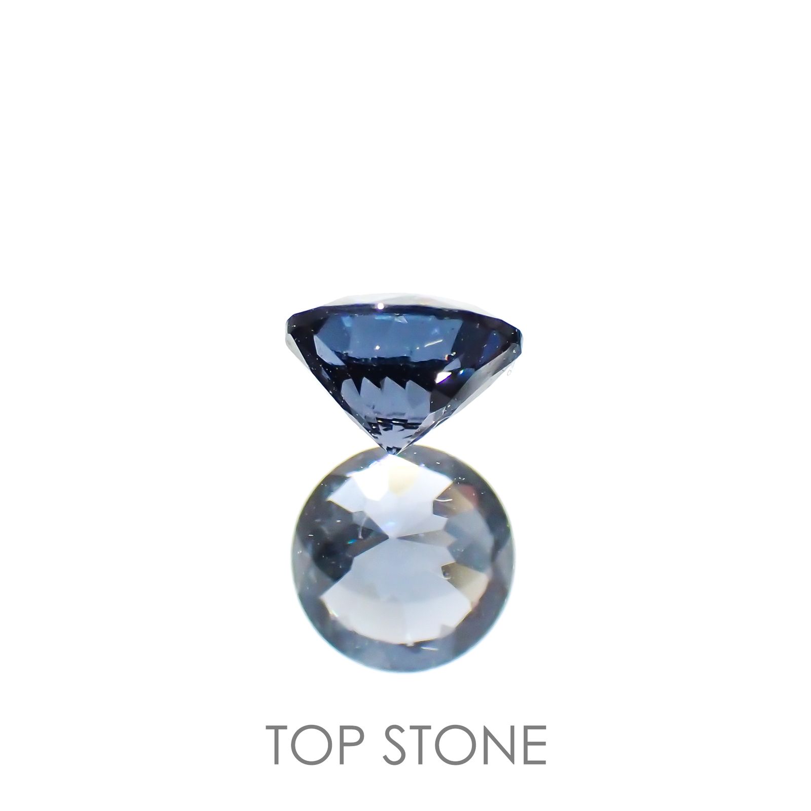 ブルーグレイッシュスピネル ビルマ産 ルース 0.36ct[210913460]4.3×4.3mm前後
