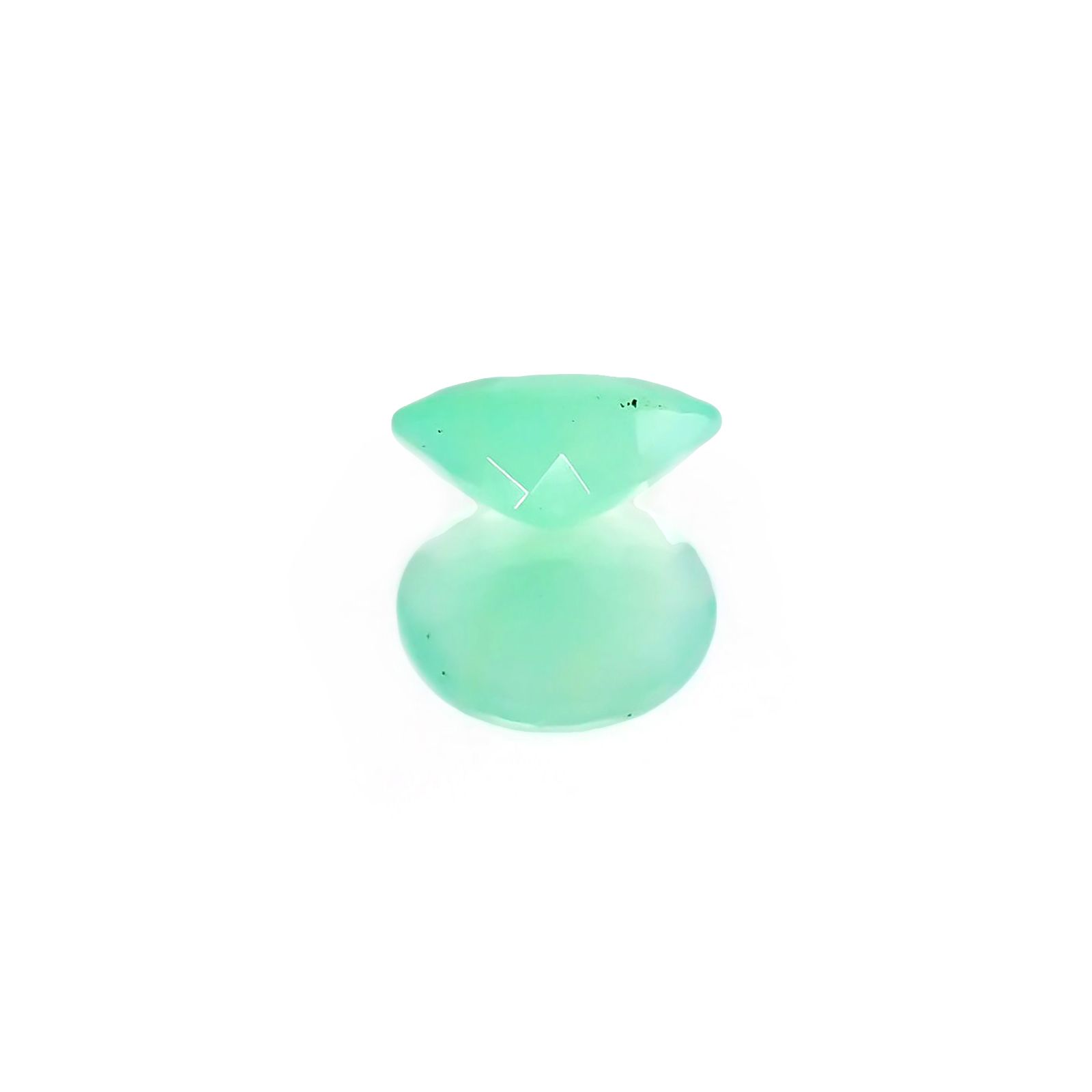 グリーンオパール(宝石名コモンオパール) 南アフリカ産 1.60ct 識別済[210611386]10.1×8.1mm前後