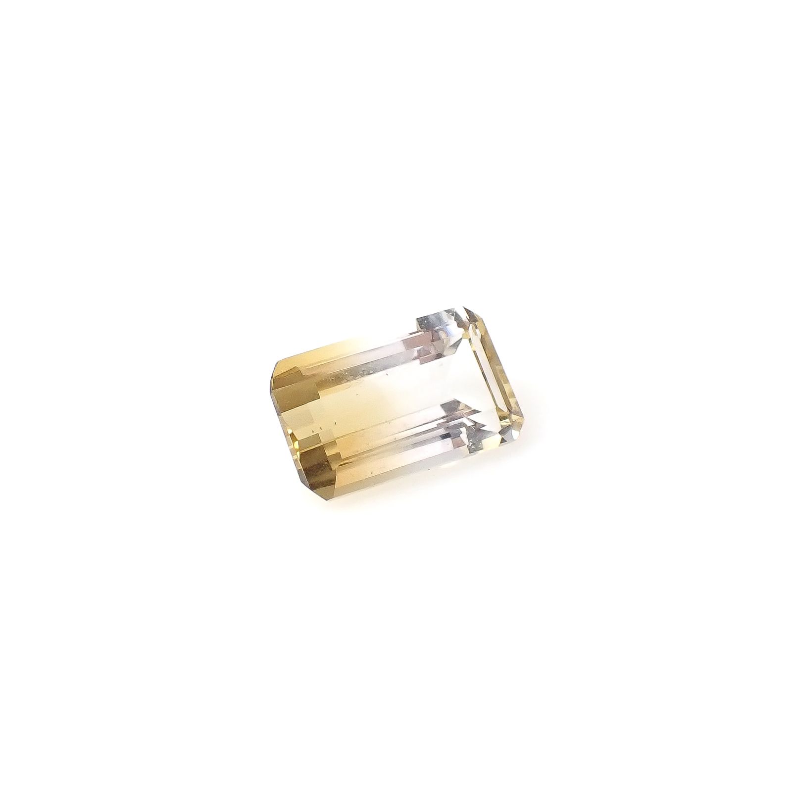 バイカラーシトリン ブラジル・ミナスジェライス州産 6.05ct[240326460]14.1x8.5mm前後