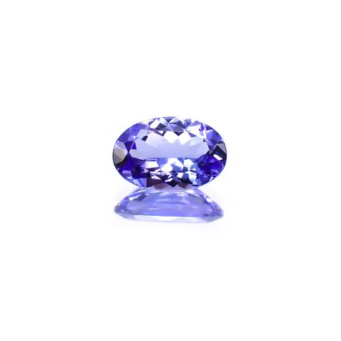 タンザナイト(宝石名タンザナイト) タンザニア産 0.81ct 識別済[240210065]7.5×5mm前後