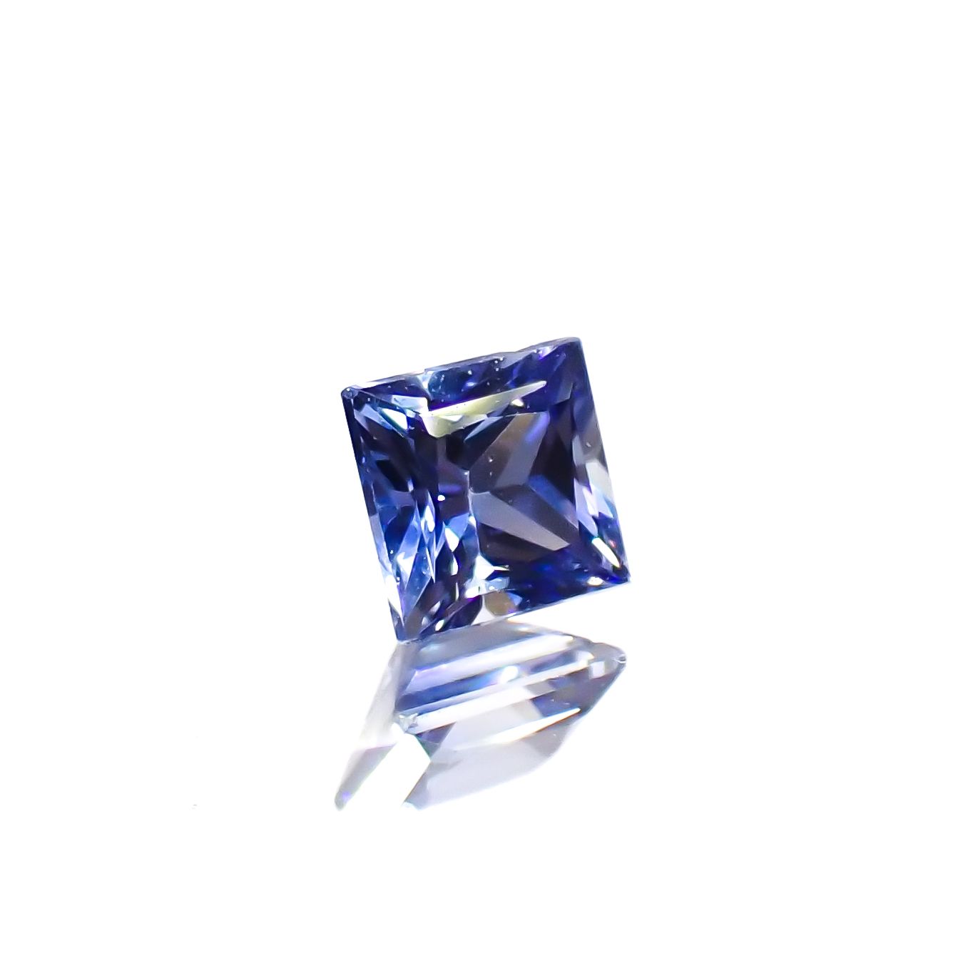 ◇プリンセスカット◇サファイア(宝石名サファイア)スリランカ産 0.23ct 識別済[230622450]3.2x3.2mm前後