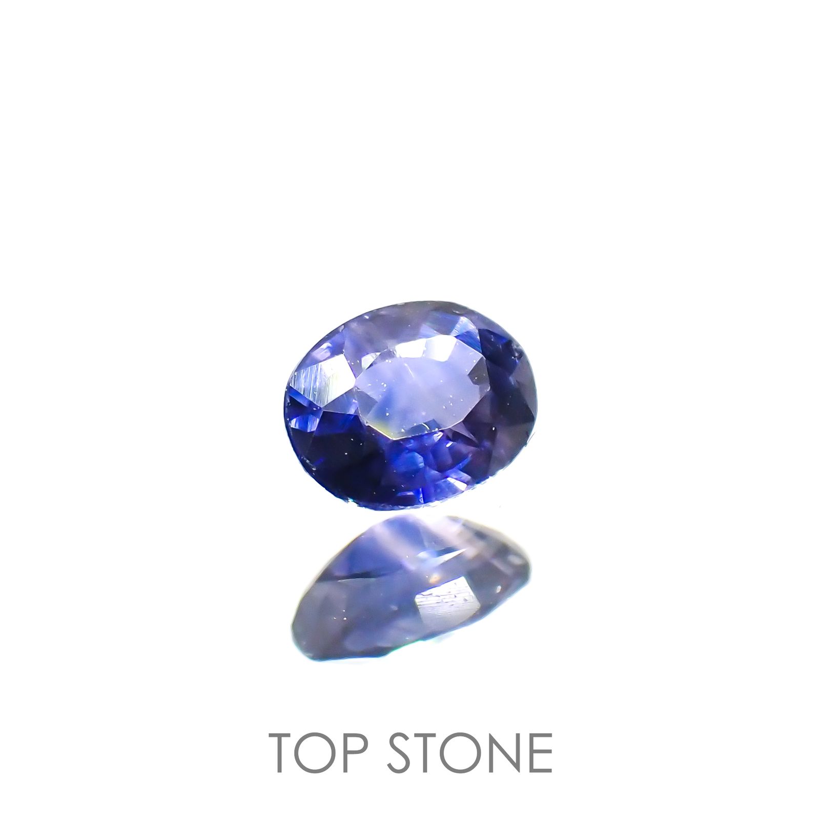 バイカラーサファイア(宝石名サファイア)タンザニア産 0.30ct 識別済[220616191]4.3x3.3mm前後