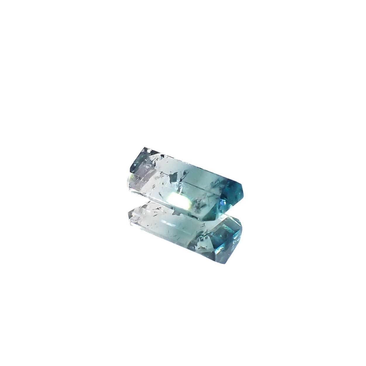 バイカラートルマリン アフガニスタン産 0.89ct [250730932]7.2x4.5mm前後