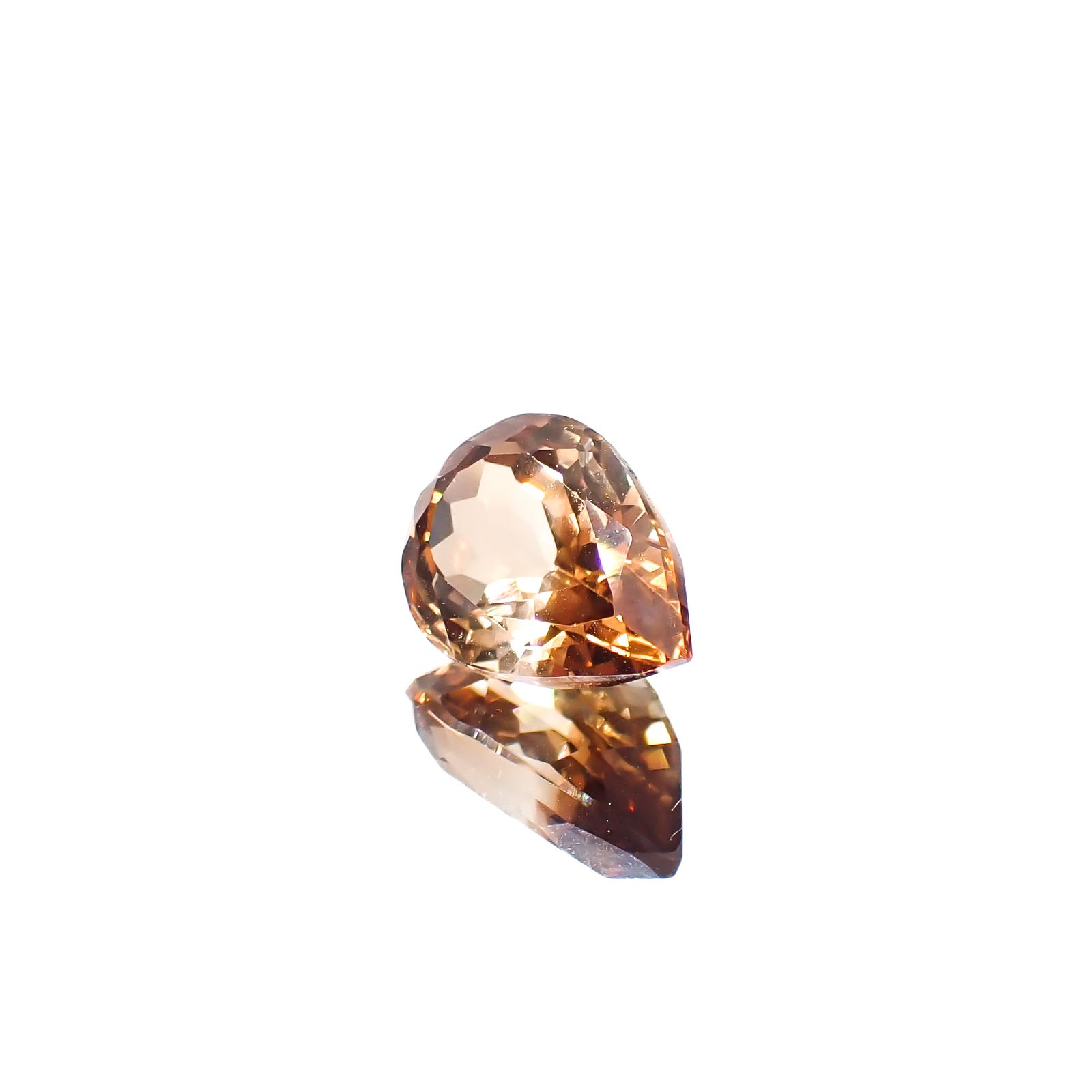 バイカラートパーズ ブラジル産 4.98ct [241129458]12.4x8.6mm前後