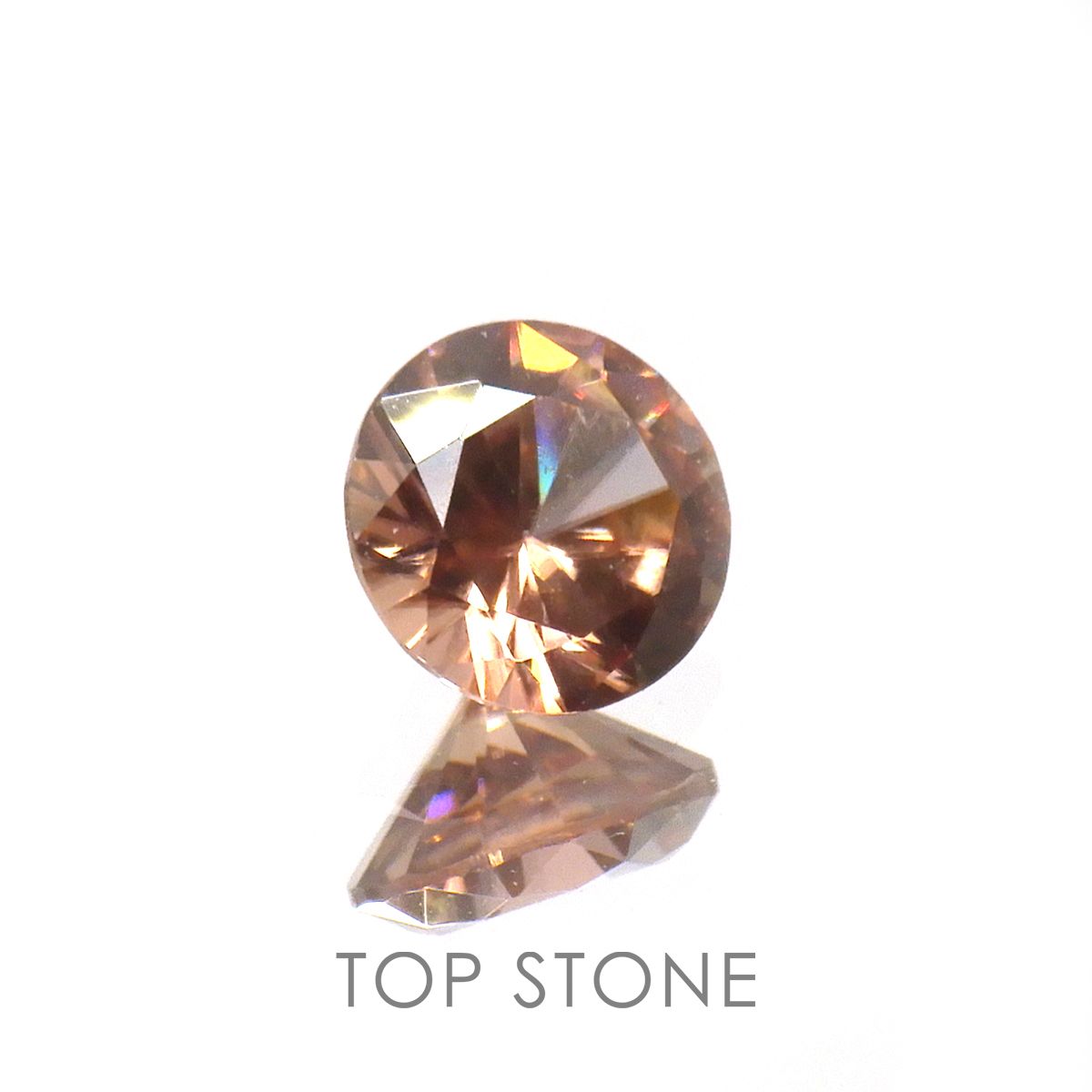 ライトピンクジルコン(宝石名ジルコン)スリランカ/カンボジア産 0.67ct 識別済[220716986]5x4.9mm前後