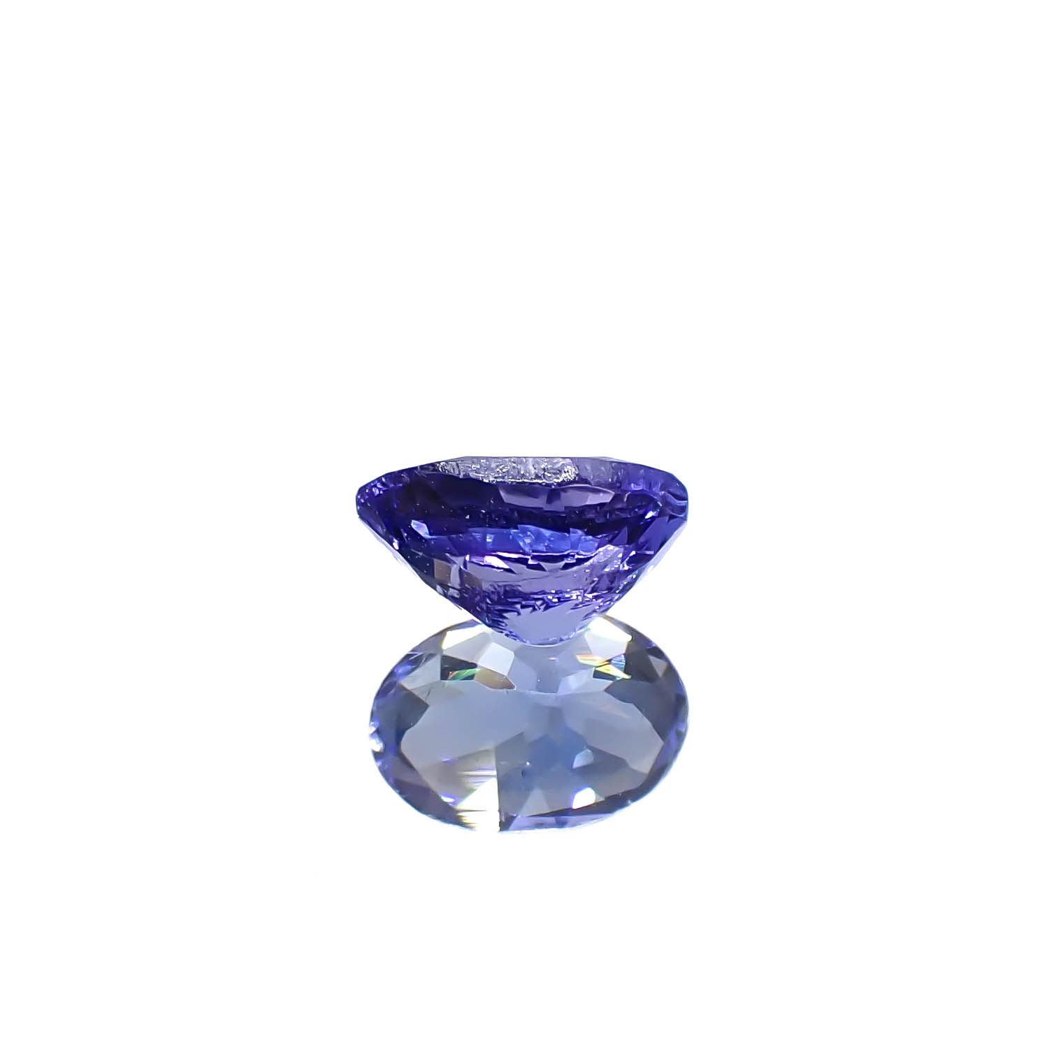 タンザナイト(宝石名タンザナイト)タンザニア産 0.74ct 識別済[240627892]6.7x4.5mm前後