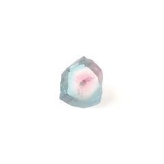 ウォーターメロントルマリン 原石スライス アフガニスタン産 1.83ct [250430213]7.7x6.7mm前後