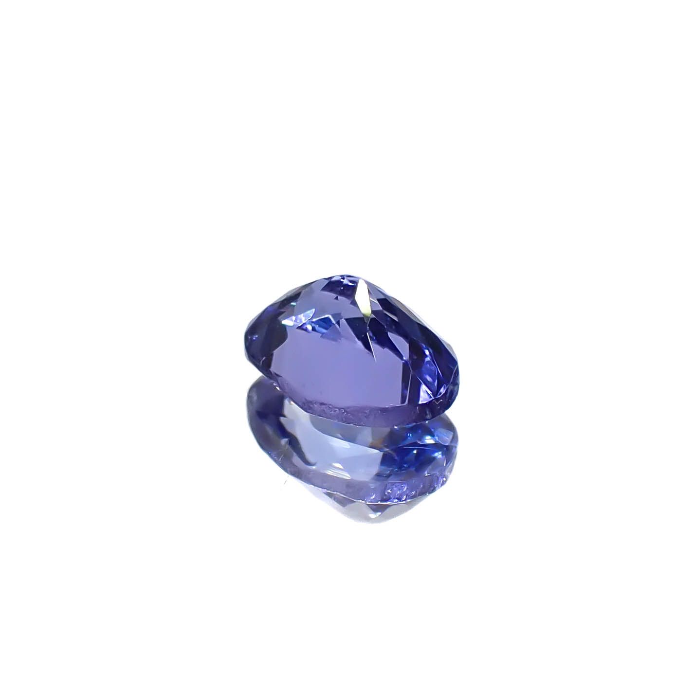 タンザナイト(宝石名タンザナイト)タンザニア産 0.74ct 識別済[240627892]6.7x4.5mm前後