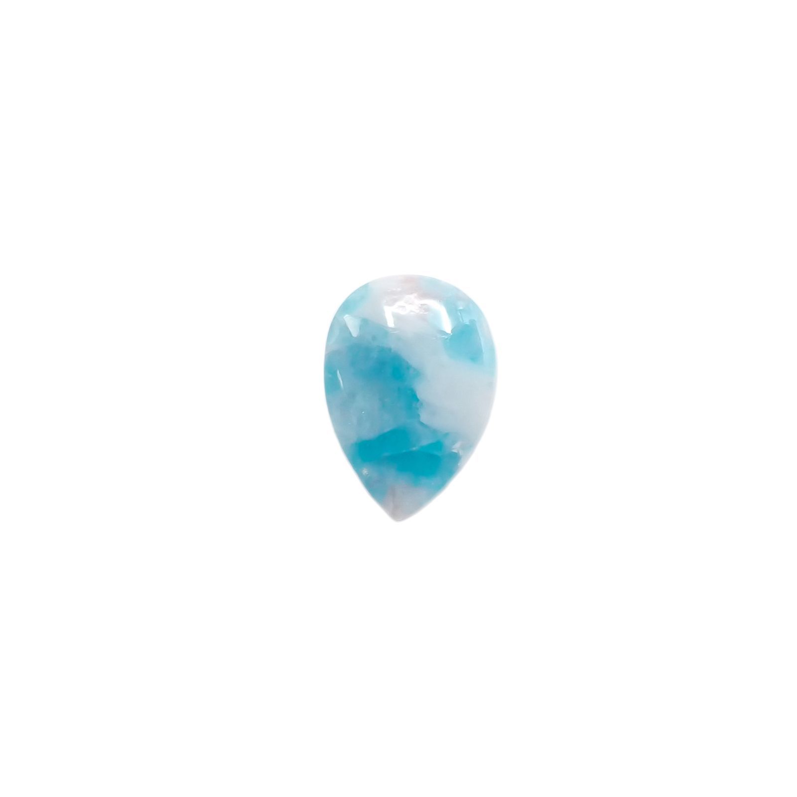 パライバトルマリンインクォーツ ブラジル産 ルース 2.47ct[210510845]12.9×9.1mm前後
