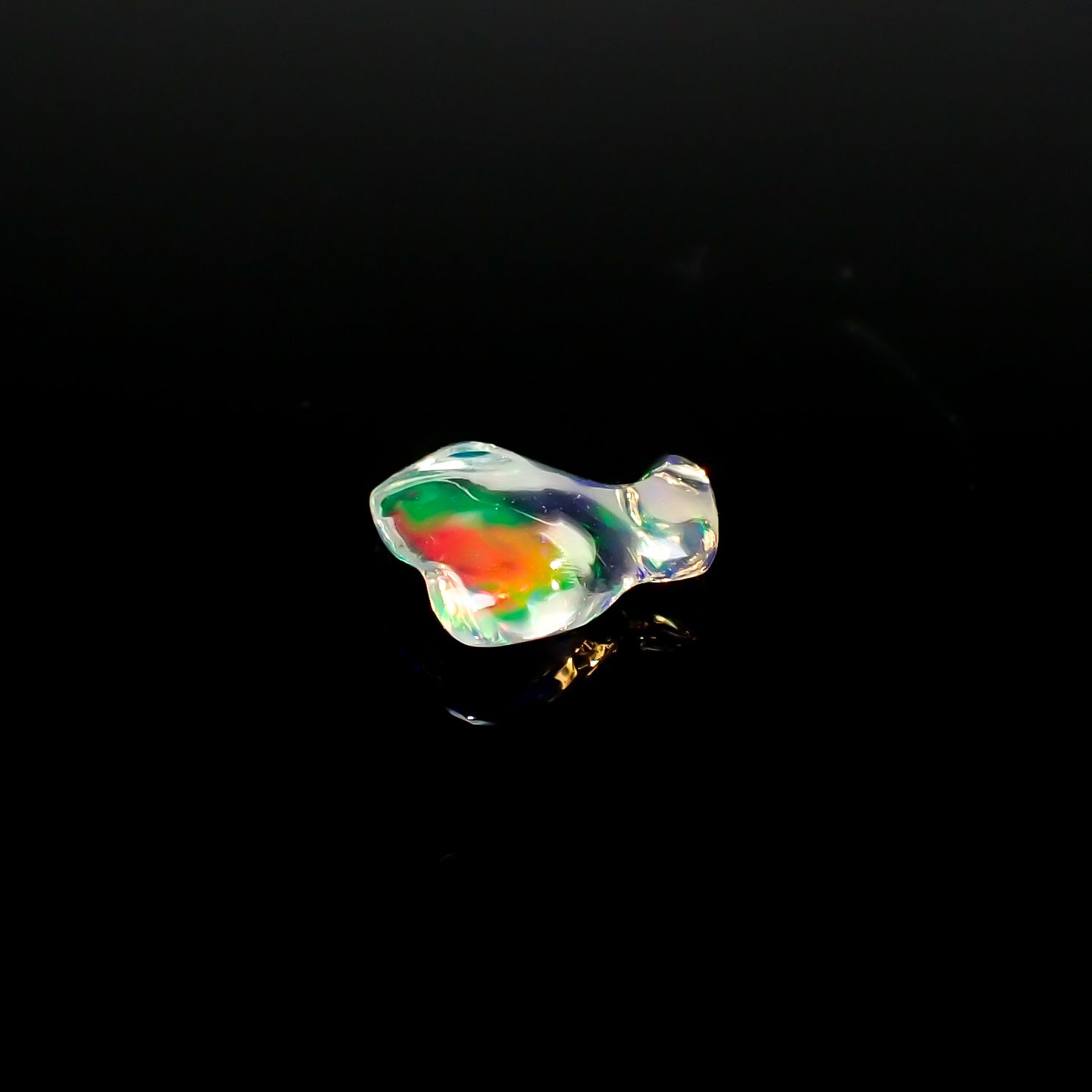 ウォーターオパール 原石 メキシコ産 0.43ct[240125308]8x7mm前後