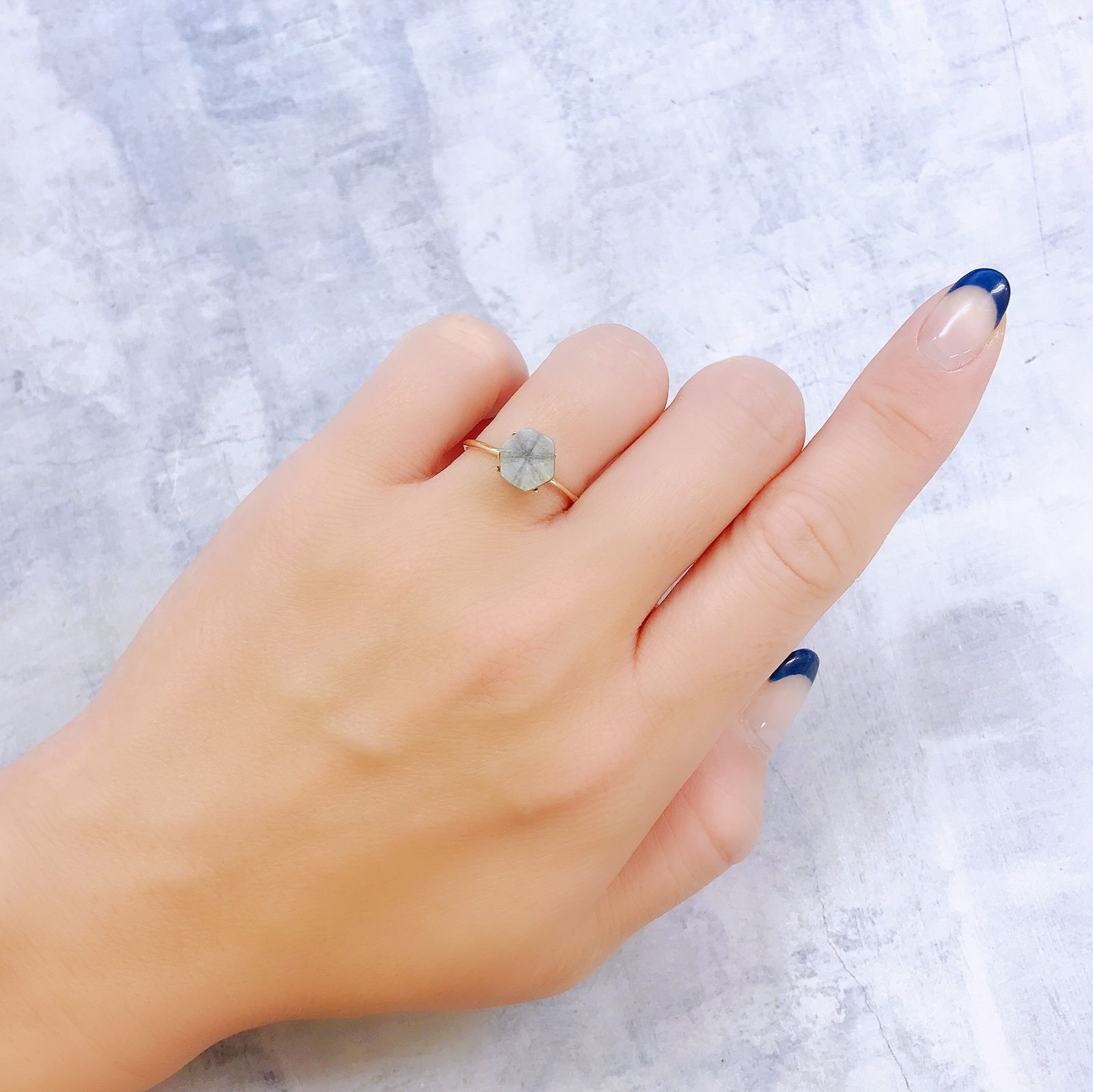 トラピッチェサファイア 原石スライス磨き(宝石名トラピッチェ・サファイア)ミャンマー産 2.47ct 識別済[221119102]7.9x7.3mm前後