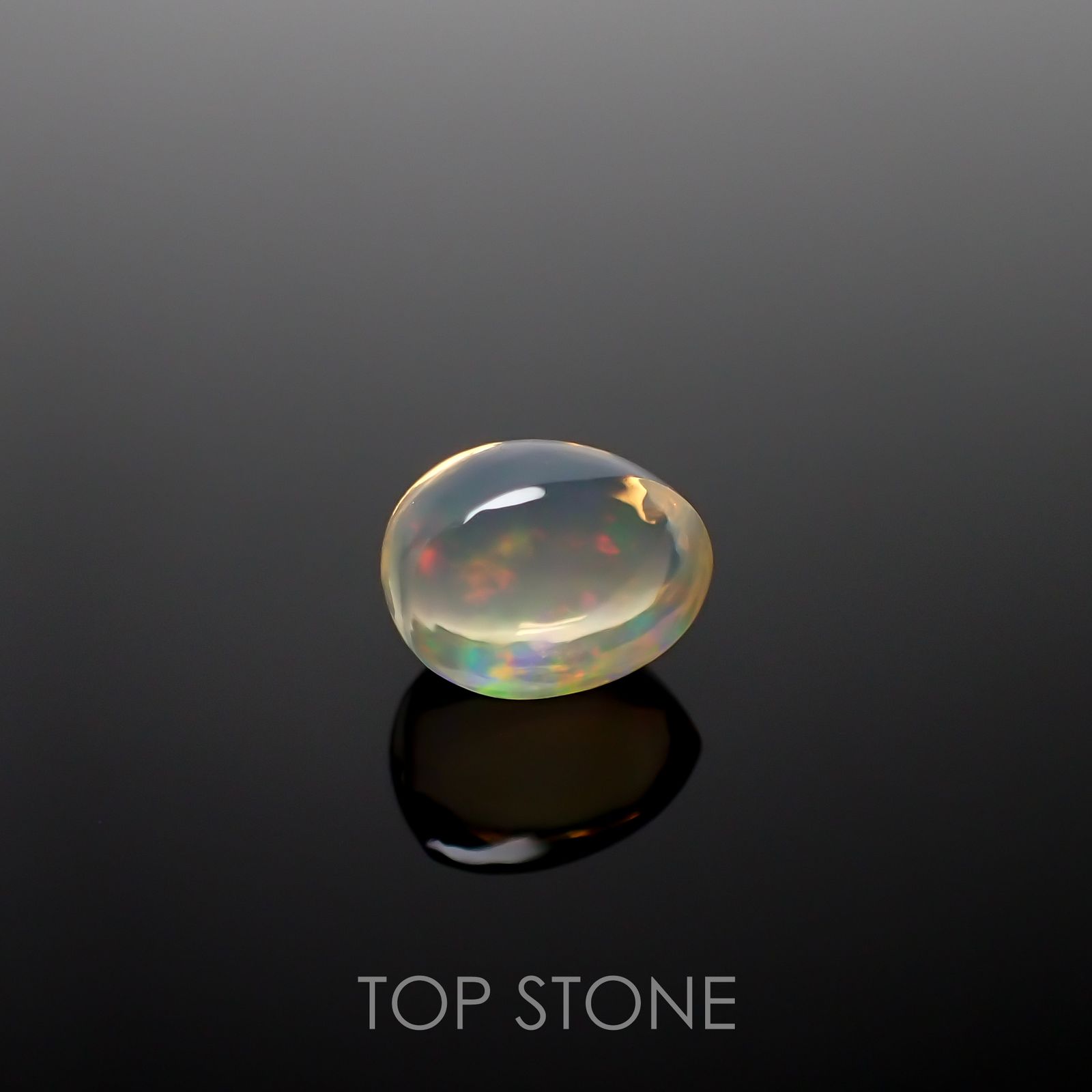 メキシコオパール(宝石名オパール) メキシコ産 2.100ct ソ付(彩珠)[210712138]8.8×6.2mm前後