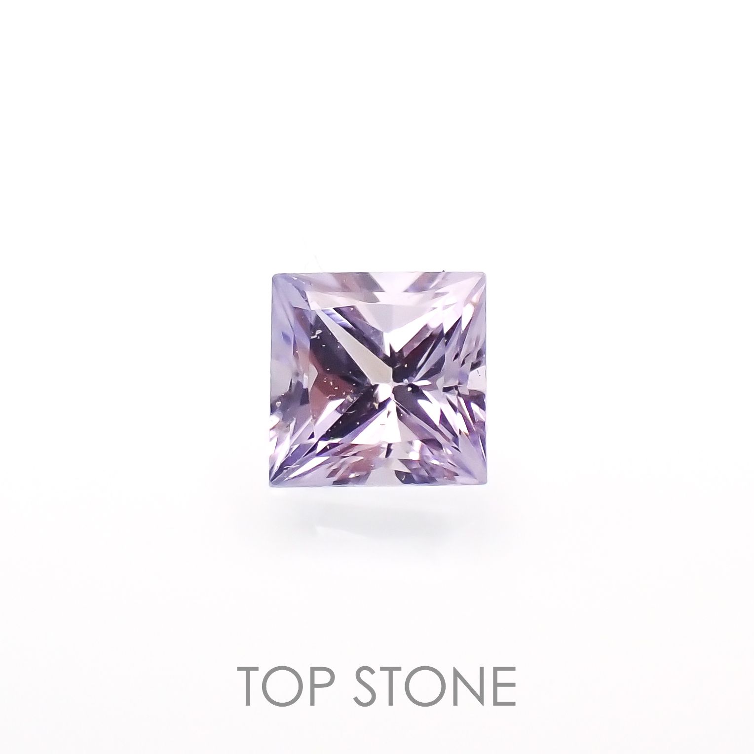 ◇プリンセスカット◇アイスラベンダーサファイア(宝石名サファイア)東アフリカ産 0.14ct 識別済[230120238]2.7x2.7mm前後