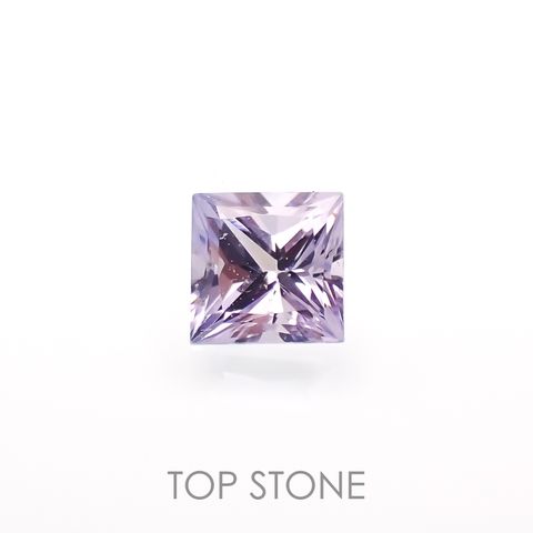 ◇プリンセスカット◇アイスラベンダーサファイア(宝石名サファイア)東アフリカ産 0.14ct 識別済[230120238]2.7x2.7mm前後