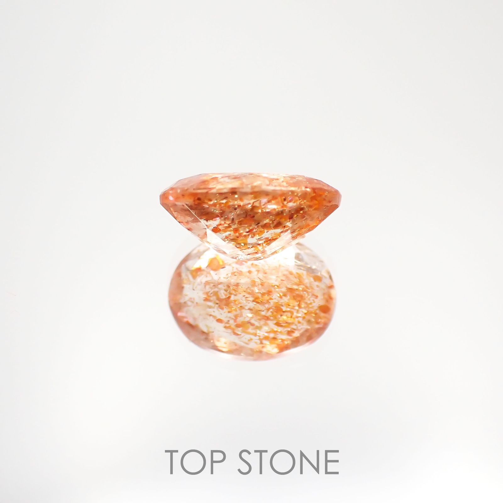 イリュージョンサンストーン インド産 1.62ct[221219257]9.1x7.1mm前後