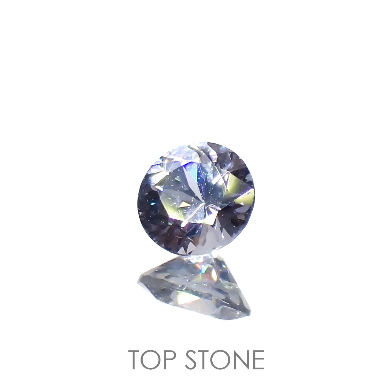 グレイッシュブルースピネル(宝石名スピネル)ビルマ/マダガスカル産 0.22ct 識別済[230119902]3.8x3.8mm前後