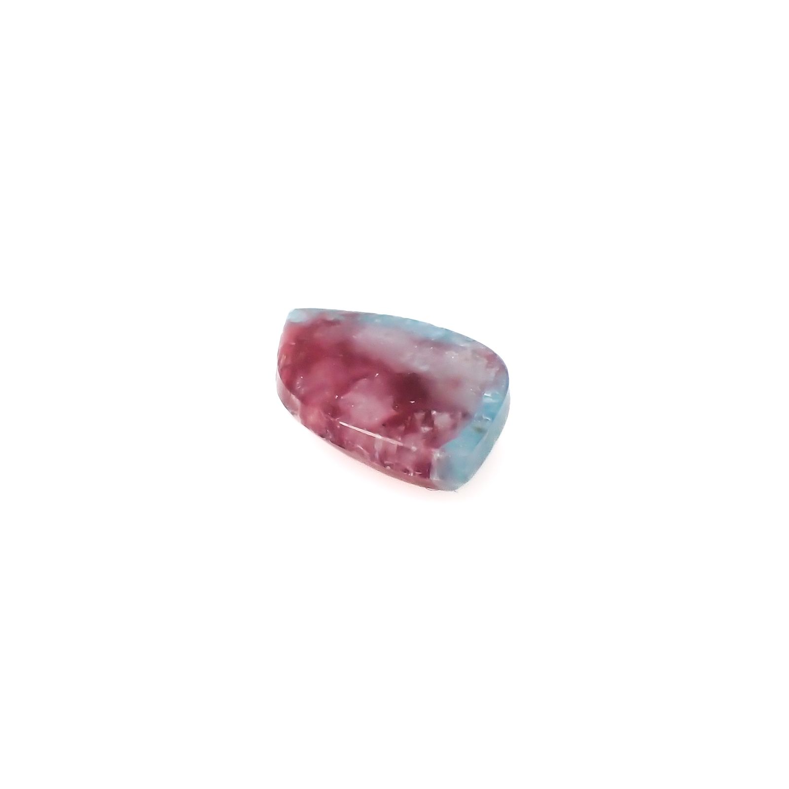 ◇フリーフォーム◇パライバトルマリンインクォーツ ブラジル産 3.47ct[240427089]14.1x9.3mm前後