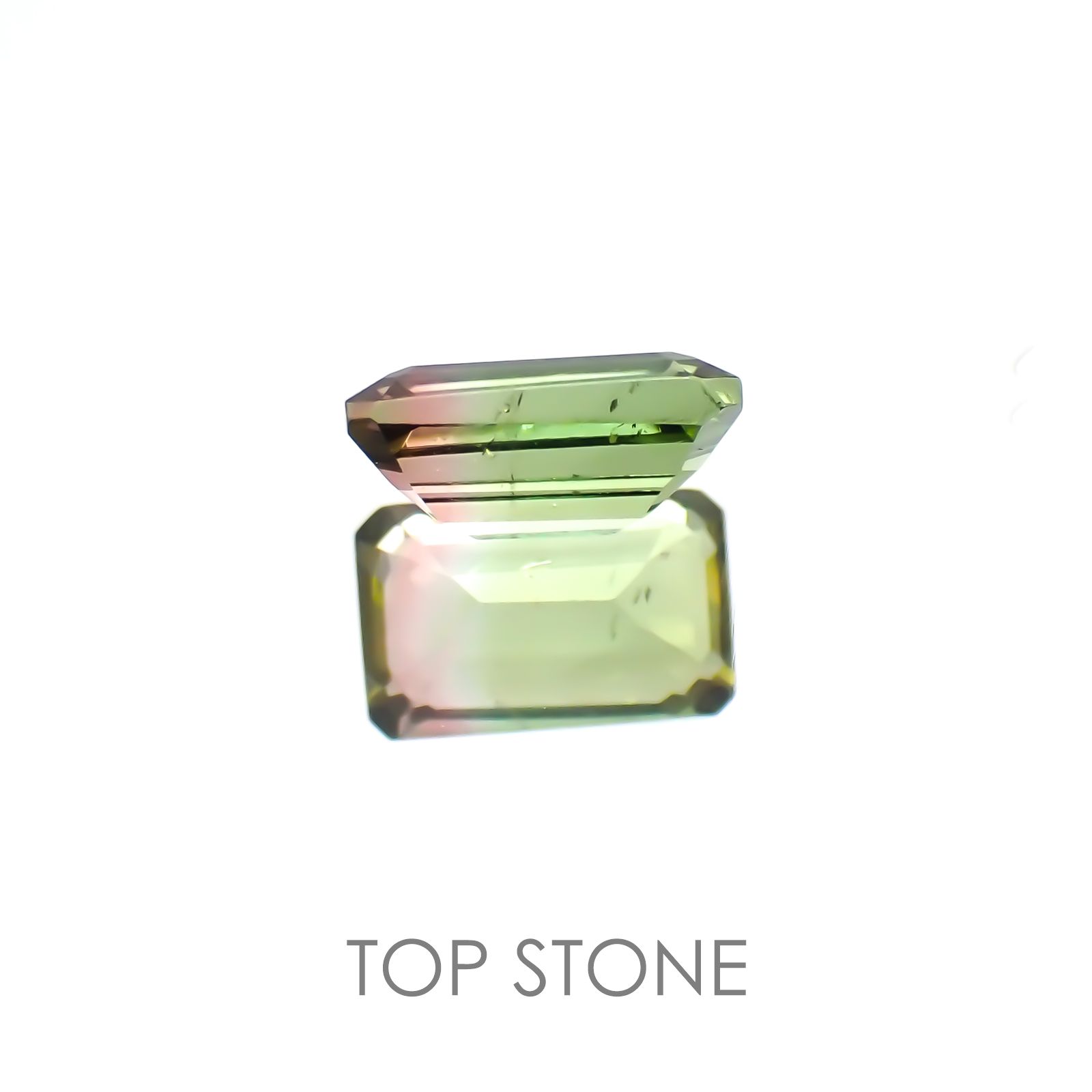 バイカラートルマリン ブラジル産 ルース 0.58ct[20208218]6.3×3.8mm前後