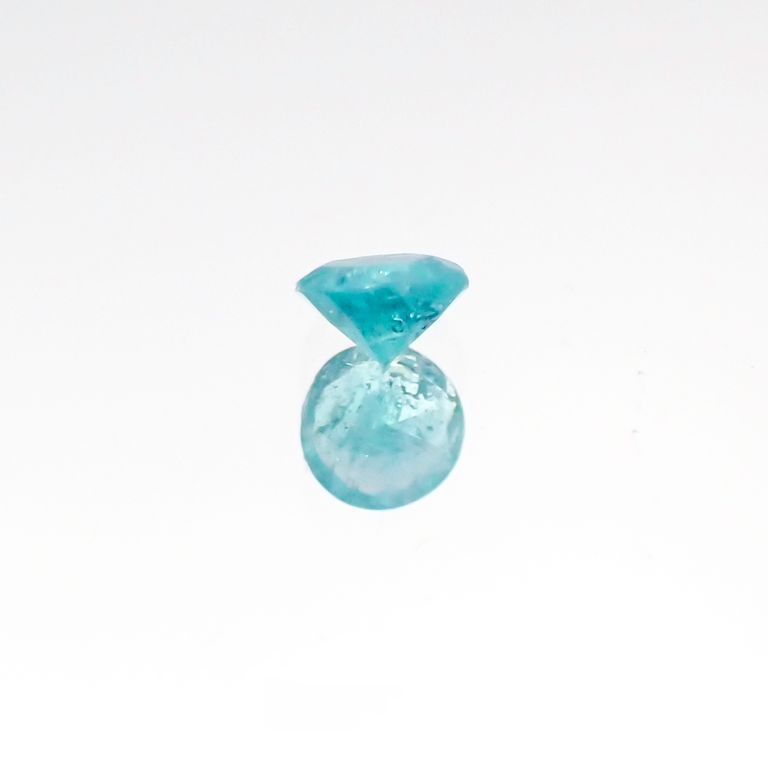 パライバトルマリン(宝石名トルマリン/別名パライバ・トルマリン) ブラジル・パライバ州バターリャ鉱山産 0.053ct 識別済[20106255]2.4×2.4mm前後