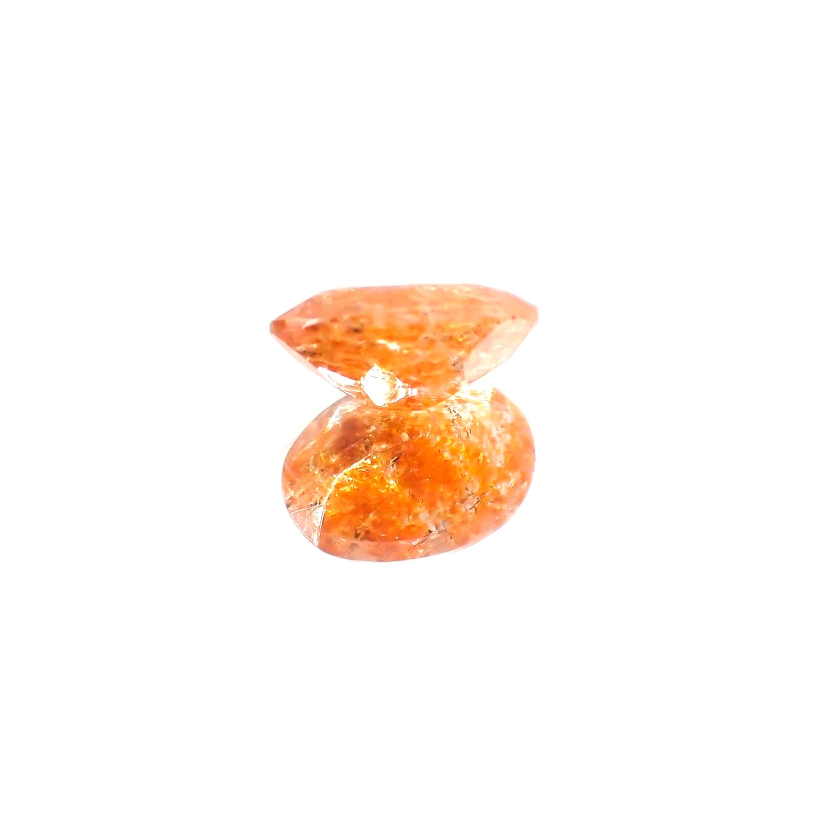 イリュージョンサンストーン(宝石名オリゴクレース)タンザニア産 1.01ct 識別済[250113872]8x6mm前後