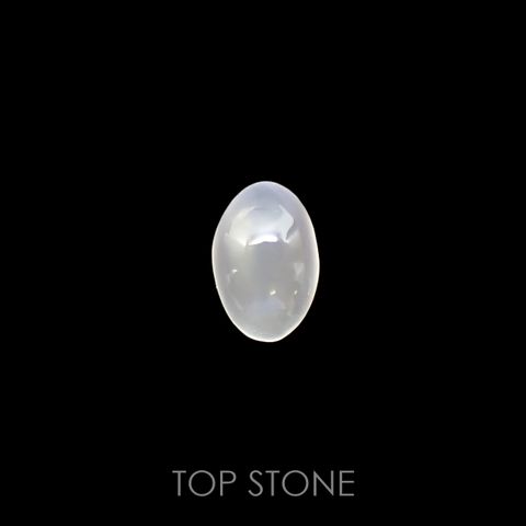 ムーンストーンキャッツアイ(宝石名ムーンストーン・キャッツアイ)インド産 0.58ct 識別済[220515789]6x3.9mm前後