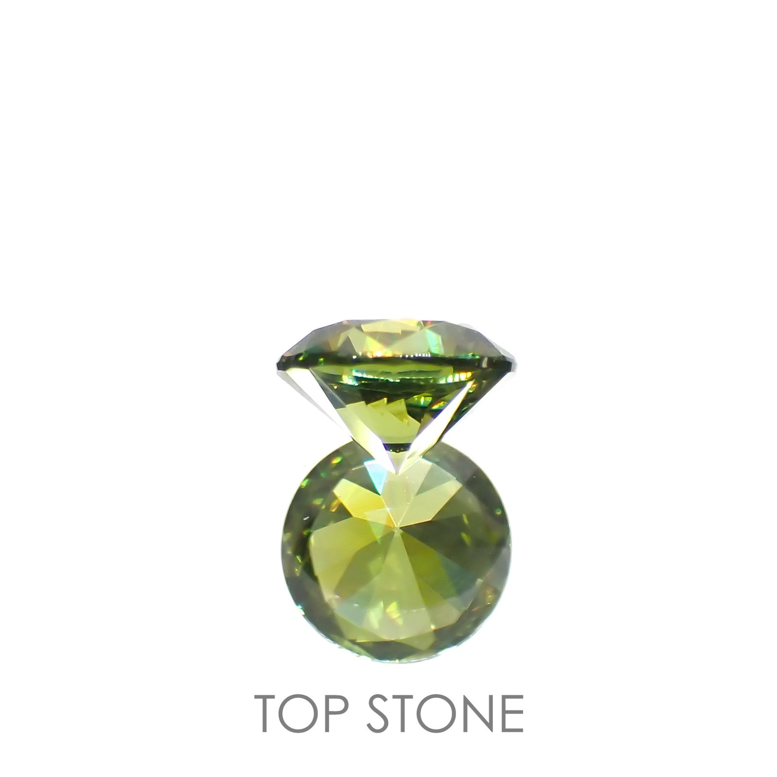 デマントイドガーネット(宝石名デマントイド・ガーネット)ロシア産 0.26ct 識別済[221219463]3.8x3.9mm前後