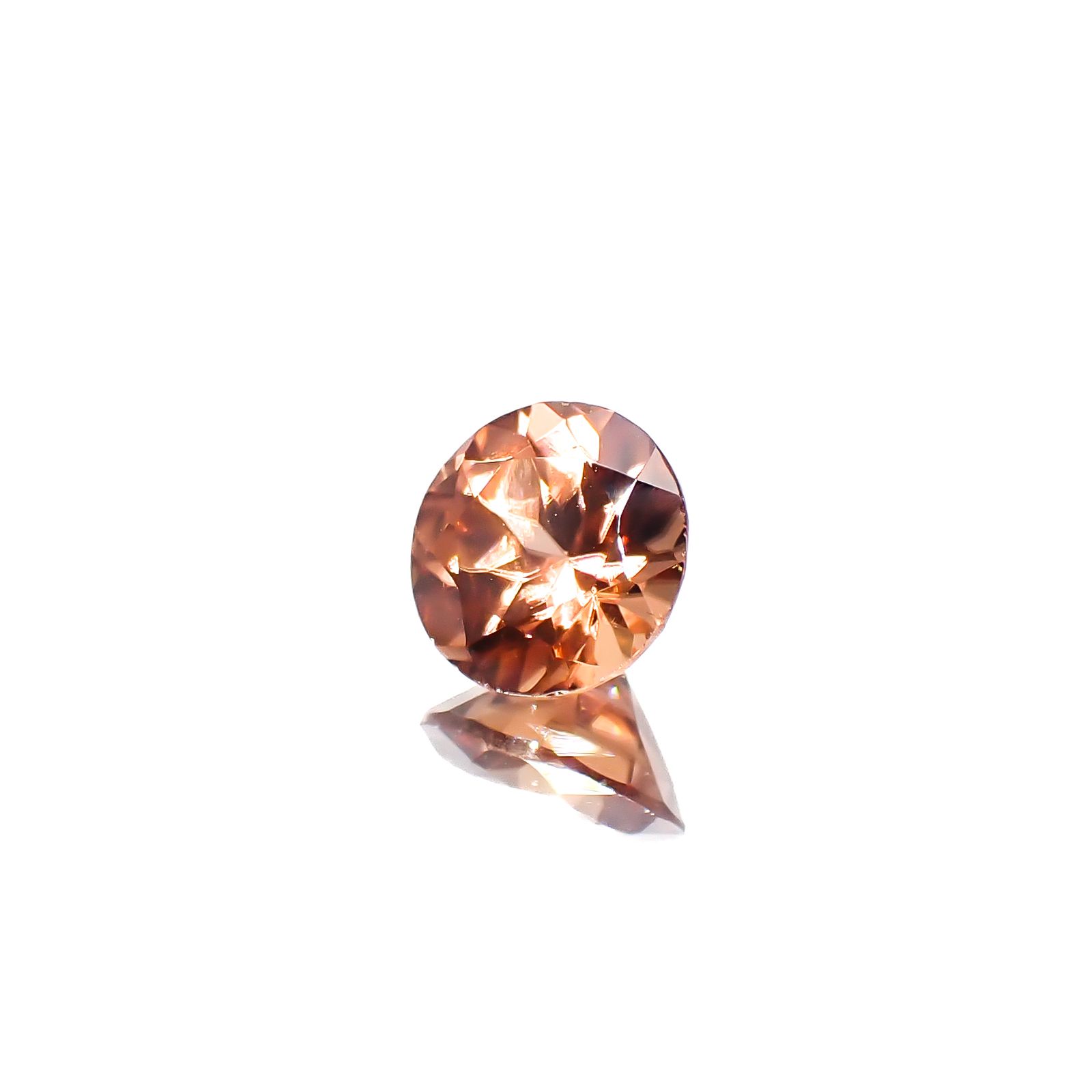 オレンジジルコン スリランカ/カンボジア産 1.49ct[240628109]6.5x6.5mm前後