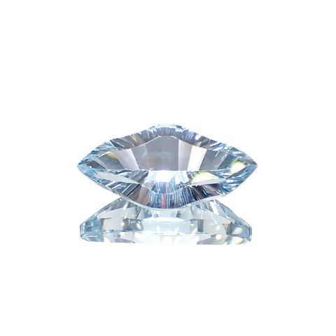 ◇カスタムカット◇ブルートパーズ ブラジル産 3.12ct [251219369]14.2x6.9mm前後