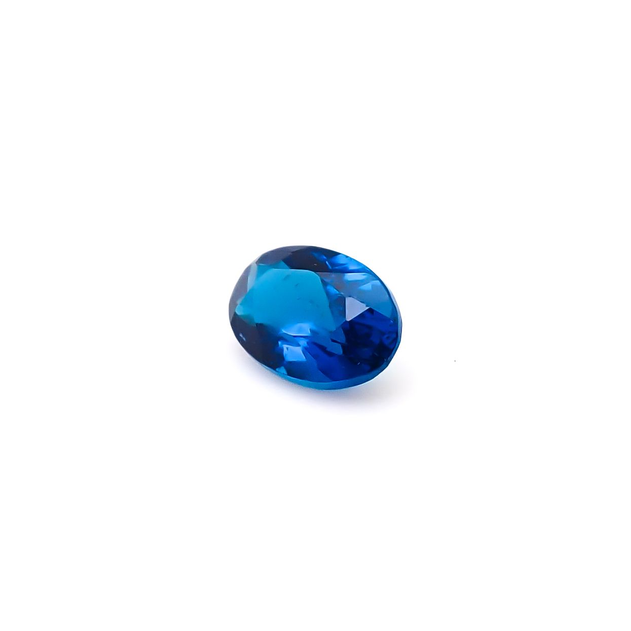 ディープブルーアパタイト マダガスカル産 0.49ct / 6x4.1mm前後 [260732598]