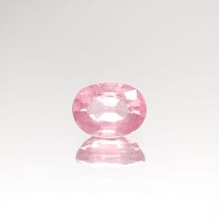 シルキーピンクスピネル(宝石名ピンク・スピネル) タンザニア産 0.86ct 識別済[240212894]6.4×4.8mm前後