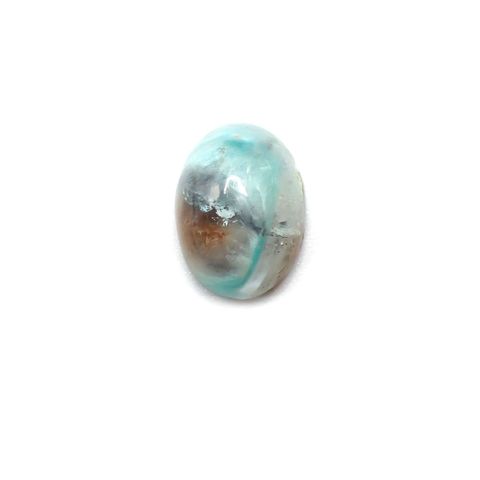 アホイトインクォーツ(宝石名アホアイト イン クォーツ)南アフリカ・メッシーナ鉱山産 6.440ct ソ付(彩珠)[231124087]14.6x10.9mm前後