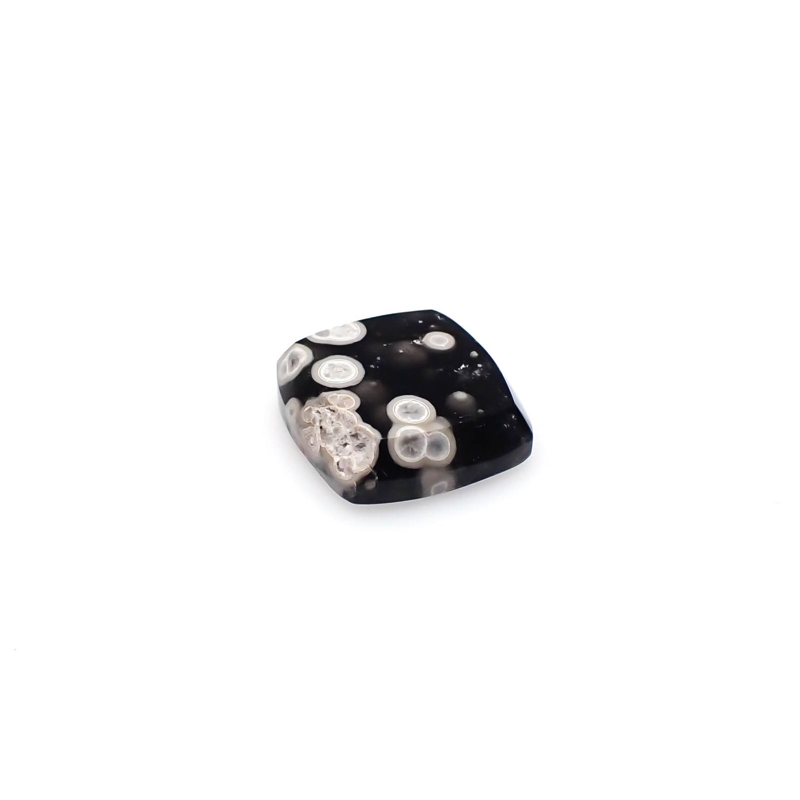 コスミックオブシディアン イタリア産 5.01ct[240427068]12x11.7mm前後